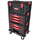 Ensemble de caisses à outils avec tiroirs sur plateforme de transport Qbrick System PRO DRAWER Workshop SET 2