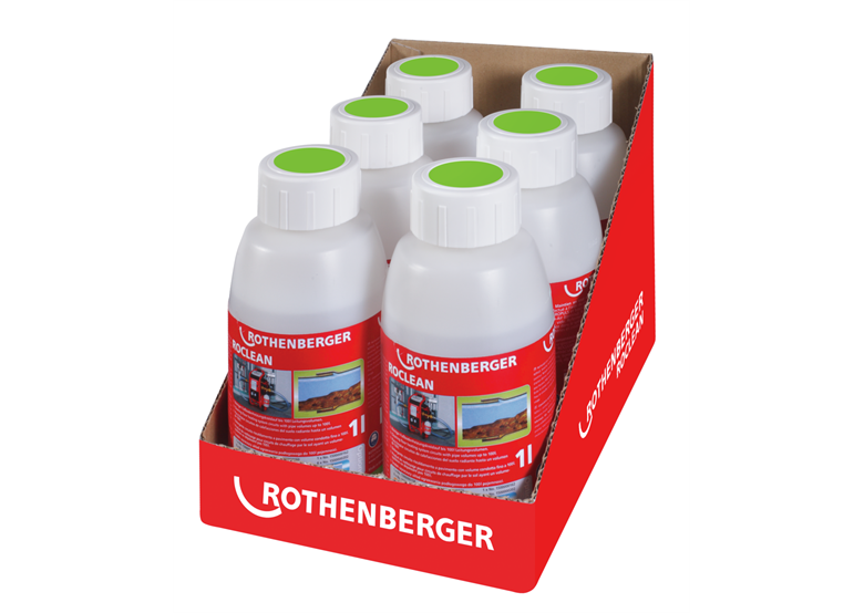 Produit de rinçage des systèmes de chauffage au sol, 6pcs. Rothenberger 1500000201