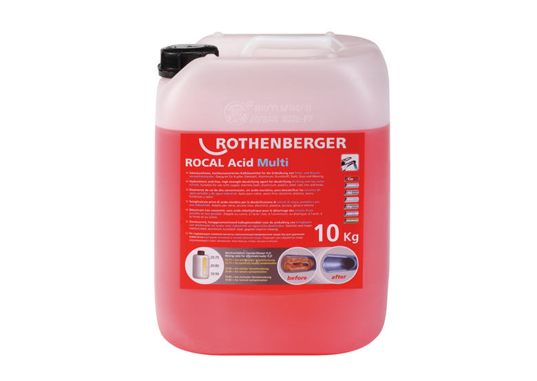 Détartrant chimique 10kg Rothenberger ROCAL Acid Multi