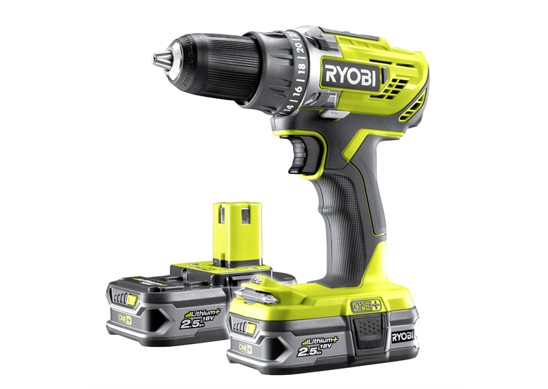 Perceuse-visseuse Ryobi ONE+ R18DD3-225S 2x2,5Ah