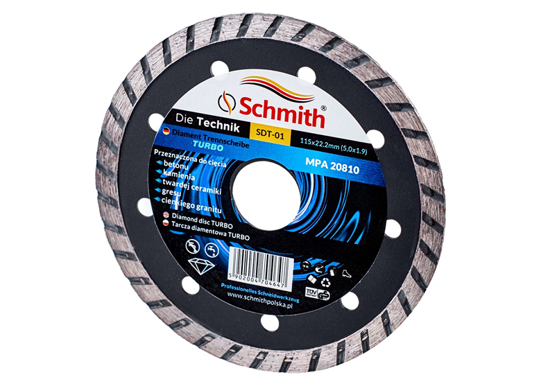 Disque diamant turbo 115mm Schmith SDT-01