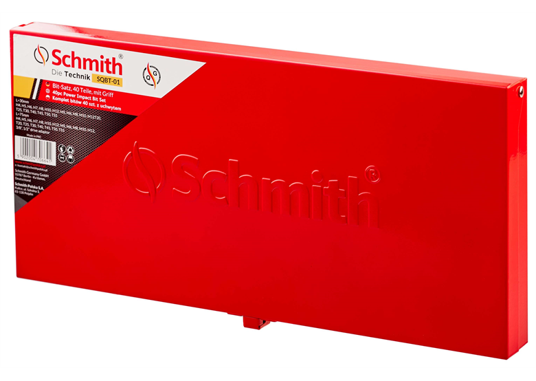 Jeu d'embouts de vissage avec support 40pcs. Schmith SQBT-01