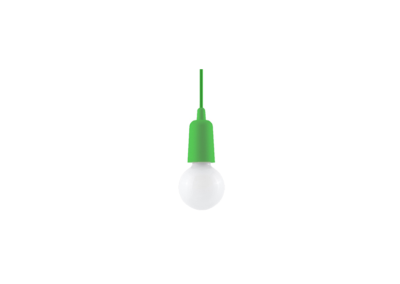 Suspension DIEGO 1 vert Sollux Lighting Nickel