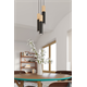 Suspension PABLO 2 noir Sollux Lighting Peach Puff