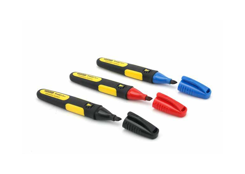 Marqueurs Fatmax 3 couleurs Stanley pointe large lot de 3 pcs Stanley S/47-315-0