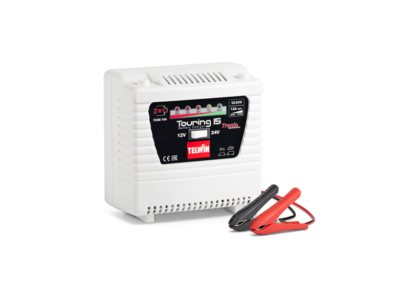 Chargeur de batterie 12 V/24 V Telwin TOURING 15