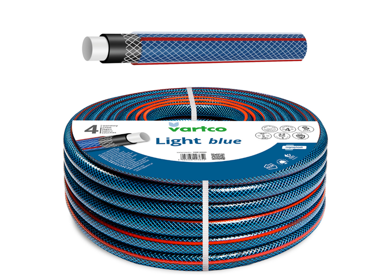 Tuyau d'arrosage 3/4" 30 m 4 couches Vartco LIGHT BLUE 1008340030