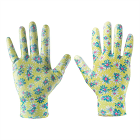 Gants de travail recouvert de nitrile, motif de fleurs 7 " Verto 97H140