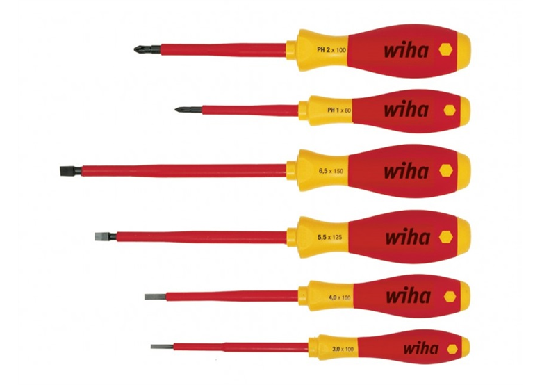 Jeu de tournevis SoftFinish électrique 6pcs. Wiha 320NK6