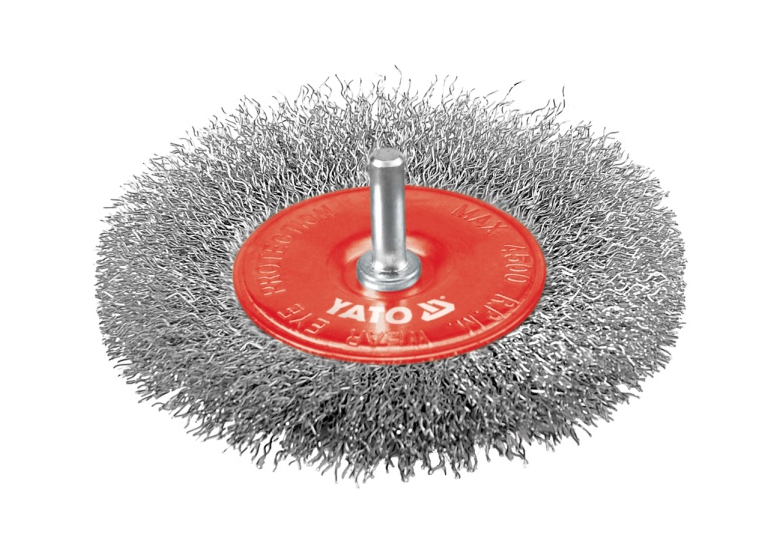 Brosse circulaire avec goupille 100 mm inox Yato YT-4758