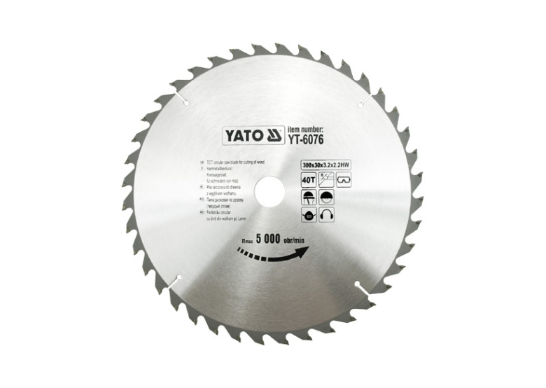 Disque à couper au carbure 300x30mm T40 Yato YT-6076